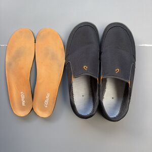 Olukai Men Size 11 Nohea Mesh Gray Slip On Shoes Comfort Washable Cushioned